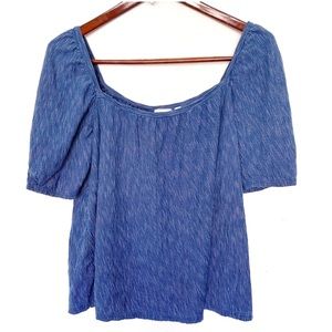 Anthropologie Postmark pinstripe blue & white top